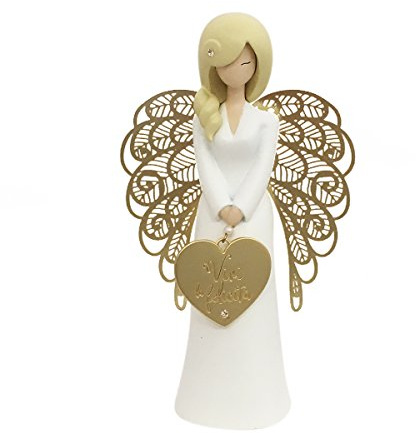You Are An Angel AN013I statyett ängel, keramik, vit, 15,5 cm