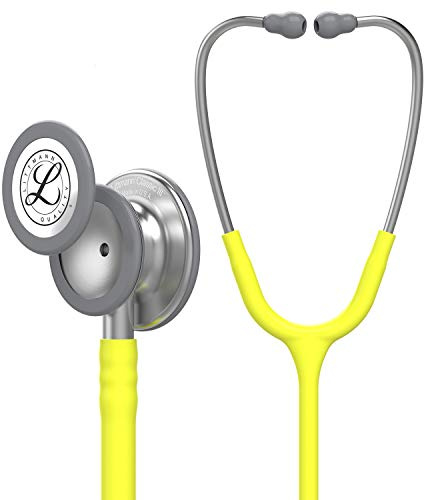 3M Littmann Fonendoscopio para monitorización Classic III, tubo color lima limón, 68,5 cm, 5839