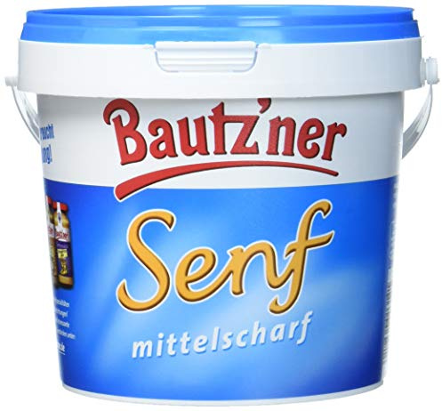 BAUTZ'NER Mittelscharfer Senf, 6er Pack (6 x 1 l)