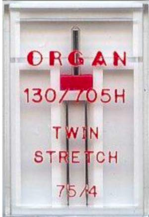 Nähmaschinennadel Organ, TWIN Stretch 75/4.0mm #153