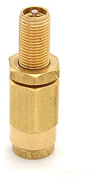 TORQUE Air Inflation Schrader Valve for 1/4 OD Air Line Tubing with PTC (Push to Connect) (1 Pack) (TR14IV)