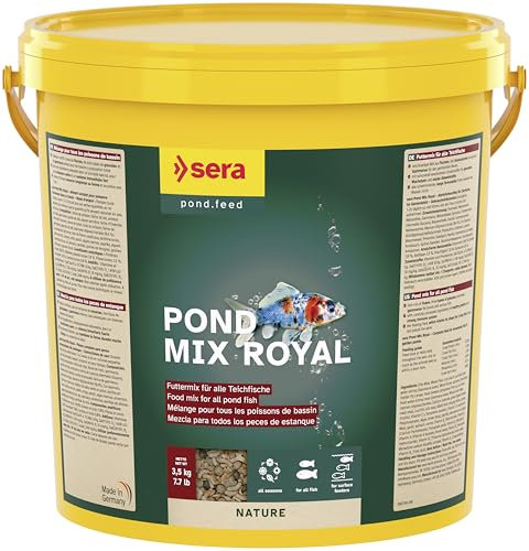 sera Pond Mix Royal 21 L (3,5kg) | Hauptfutter mit Flocken, Granulaten & Gammarus | geeignet für alle Teichfische | nährstoffreich & 100% natürlich | wasserfreundliches schwimmendes Futter