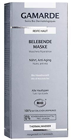 GAMARDE Bio-Kosmetik: Belebende Maske mit Anti-Aging-Effekt & Ani-Müdigkeits-Formel für reife Haut I Natur-Kosmetik Gesichtsmaske I Natürliche Face Mask I Vegane Gesichtsmaske Männer & Frauen I 40 ml