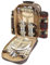 Sac à dos de pique-nique pour 4 personnes, avec couverture de pique-nique, vaisselle en métal, planche à découper en bois, refroidisseur de bouteilles, salière, serviettes et couverts - Idéal pour