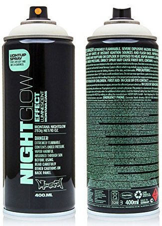 Montana Sprühdose NIGHT GLOW 400ml luminescent green