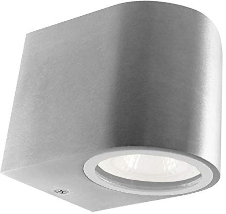 Evolution 4W Downlight LED Außenleuchte | Wandleuchte Aluminium New York 1-fach | IP54 inkl. Leuchtmittel | Wandlampe in Warmweiß für Innen und Außen