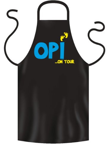 tolle Grillschürze / Kochschürze für Opa Opi on tour - Geburtstag Geschenk Grill Schürze Latzschürze Partyschürze Küche
