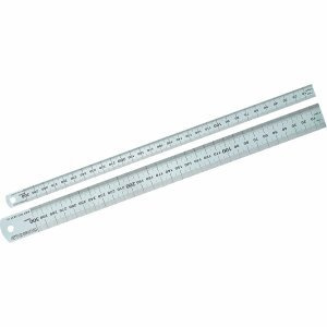 Rumold Stahllineal 50cm silber rostfreier Edelstahl
