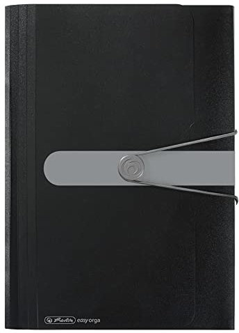 Herlitz 11208394 Fächermappe A4 PP 12 Fächer schwarz (Single)