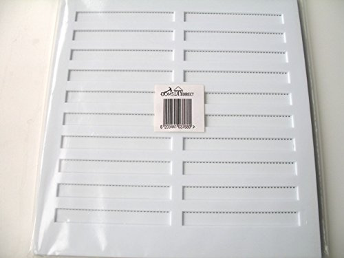 DOM'S DIY DIRECT WHITE ADJUSTABLE HIT AND MISS LARGE AIR VENT 11.25  X 10.5  VENTILATOR COVER