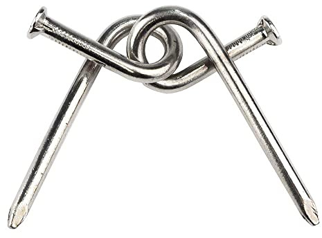 Logica Juegos Art. Los Clavos de Nueva York - Rompecabezas de Metal - Dificultad 1/6 Facìl - Serie de Viajeros