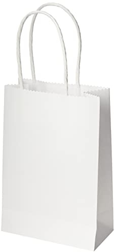 Docrafts Bare Basics Kleine Geschenk-Taschen, 5 Stück, weiß
