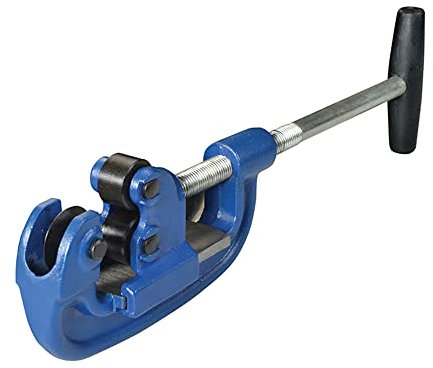 Faithfull Heavy-Duty Pipe Cutter 12 - 50mm – Adjustable Pipe Cutting Tool with Steel Wheel & Rollers for Copper, Brass, Aluminium & Steel Tubing