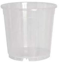 VASO TRASPARENTE IN PLASTICA IDEALE PER LE ORCHIDEE DIAMETRO CONFEZIONE DA 3 PEZZI (15 Centimetri, 14 Centimetri)