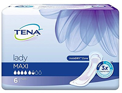 Tena Lady Maxi Pads - 6er Pack (6 x 6 Stück)