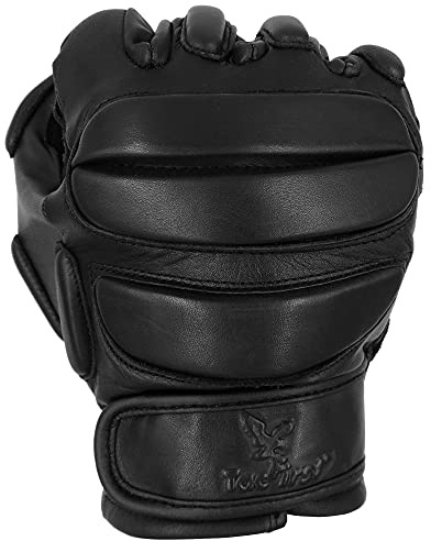 TacFirst Einsatzhandschuhe SEK 1, 360° schnitthemmend Polizei & Security | Protektorenhandschuhe aus Echtleder mit Schnittschutzeinlage, entwickelt für den Einsatz, verstärkte Lederinnenfläche