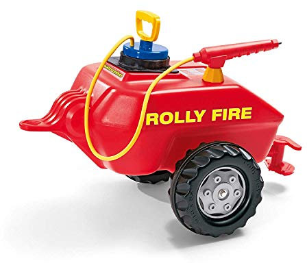 Rolly Toys Feuerwehr Tanker, Anhänger (rollyVacumax Fire Fassanhänger inkl. Pumpe, Spritze, Auslaufhahn; Kinder ab 3 Jahren) 122967