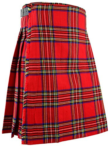 Kilt Hamilton, Kilt in Tartan Royal Stewart, Tradizionale Scozzese, Abito in Tartan delle Highlands, Abito da Sposa, Festa, W36