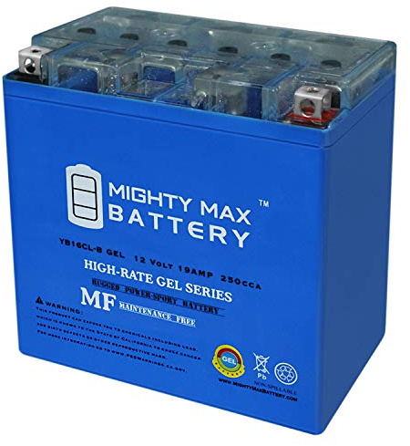 Mighty Max Battery YB16CL-B GEL -12 Volt 19 AH, GEL Type, 250 CCA, Rechargeable Maintenance Free SLA AGM Motorcycle Battery