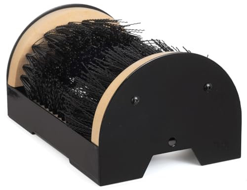 Moritz Fussabtreter Schuhbürste Schuhabtreter Schuhputzer Schuhabstreifer Campingbedarf Holz Natur Stiefelbürste Stiefelrost Rundum Bürste