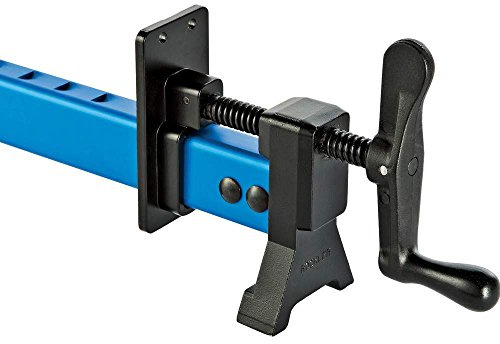 Sure-Foot 48” Bar Clamps for Woodworking - Lightweight Aluminum Bar Clamp for General Use - Built-In Clamp Hook Locks, Fits up to 3/4” Material, Stable Grip & Wide Foot