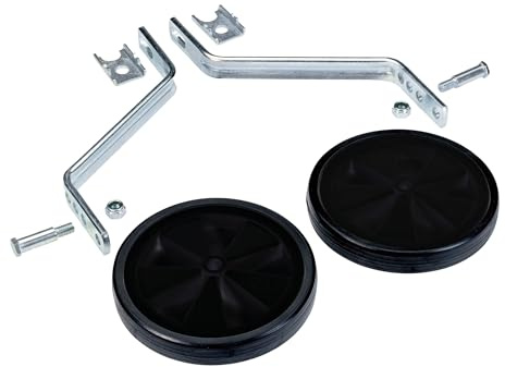 Prophete Universal-Stützräder für 16-20 Zoll Fahrräder, TÜV-GS, schwarz/silber, 126 Länge: 345mm Breite: 145mm Höhe: 20mm