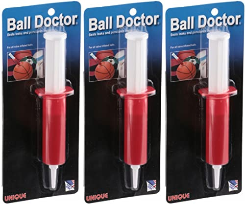 Unique Sports Ball Doctor Leak Puncture Flat Fix Basketball Repair Kit (3-Pack)