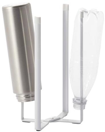 Yamazaki 6784 TOWER Mehrzweckständer für die Küche, weiß, Stahl/SILICON Harz, minimalistisch, 12 x 10 x 27 cm