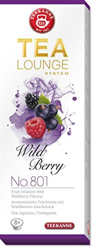 Teekanne Tealounge Kapseln Wild Berry No. 801 K-Fee (3x 8 Kapseln)