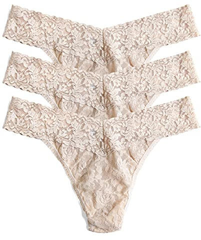 hanky panky Signature Lace Thongs Original Rise, 3 Pack, One Size 4-14