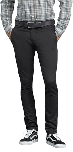 Dickies arbetsbyxor för män Skinny rak, Svart, 32W x 32L