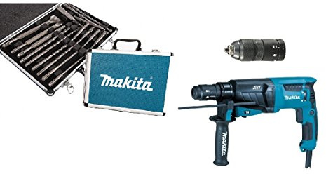 Makita HR2631FT12 Kombihammer für SDS-Plus 800W AVT + schnellwechselfutter + koffer