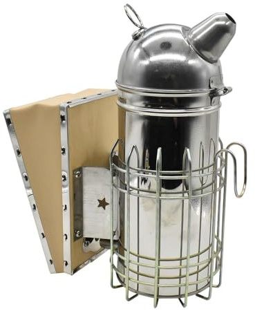 Goodland Bee Supply 27,9 cm Edelstahl Bienenstock Smoker mit 3 Stück Räucherkraftstoff