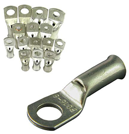 10 x Crimp or Solder Battery Lug Terminals for a 95mm² Cable with 8mm Bolt Hole