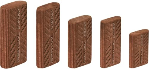 Festool DOMINO Dübel Sipo D 8x50 MAU - 300 Stück Außenbereich | Holzdübel aus Sipo-Mahagoni, 8 x 50 mm, 300er-Pack, witterungsbeständig, für DOMINO Fräsungen