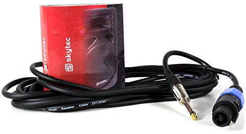 Skytec PD Connex CX275 Speaker Cable 5m - NL2 to 6.35mm Jack Speaker Leads for Professional Audio, PA Systems, DJ Equipment & Stage Use – Durable and Reliable Speaker Cable
