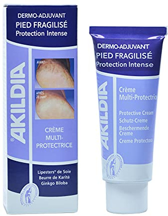 AKILEINE – Akildia – Crema para Pie Diabético – Protección Global, Hidratación y Barrera Cutánea – Con Centella Asiática, Karité, Ginkgo Biloba y Glisitin – 75 ml
