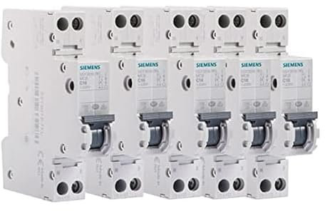 SIEMENS Leitungsschutzschalter, Phase + Neutral, 16 A, 5 Stück