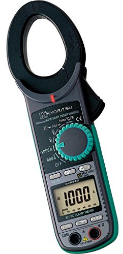 Kyoritsu KEW 2056R Stromzange Digital Kompakt für die Größe TRMS-Laufenden AC/DC, Spannungen AC/DC, Widerstand, Kontinuität, bicolor Diode, Frequenz, Kapazität, Temperatur, Picco, grau