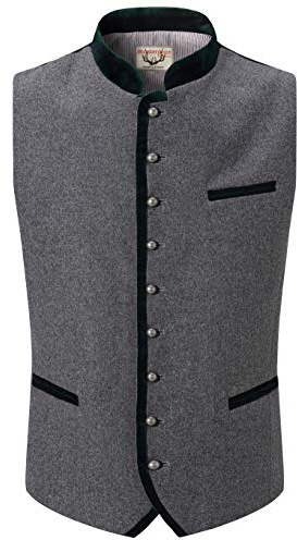 Stockerpoint Herren Alonso Trachtenweste, grau forest, 50