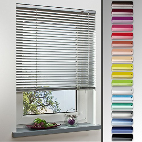 Alu-Jalousie, Aluminium-Jalousie / 160 x 220 weiß/Wand-und Deckenmontage, Rollo, Jalousie