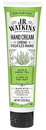J.R. Watkins: Shea Butter Hand Cream, Aloe & Green Tea 3.3 oz (2 pack)