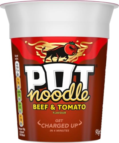 Pot Noodle Beef/Tomato 90 g - Lot de 2