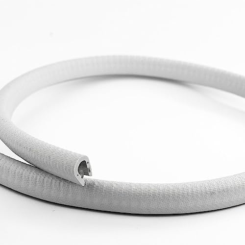 EUTRAS Kantenschutz 6-8 mm Hellgrau – Selbstklemmendes U-Profil ohne Kleber, PVC mit Stahlkern, Türkantenschutz Auto, Schutzleiste für Blech, Metall, Möbel & Karosserie