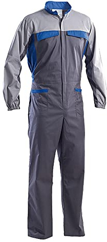 Tuta Da Lavoro Realizzata In Cotone 35% Twill 2/1 E Poliestere 65%, Peso 240 Gr/M