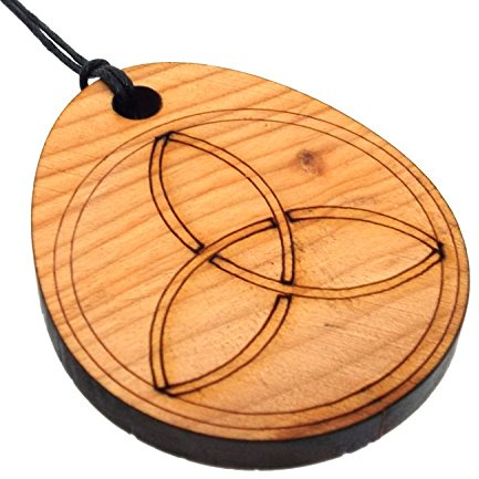 Angelleesa Designs Ltd Triquetra Reclaimed Yew Wooden Pendant