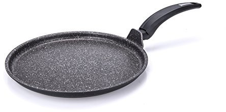 Moneta Hercules Piastra Antiaderente Stone, Alluminio Rivestito, Nero, 32 cm