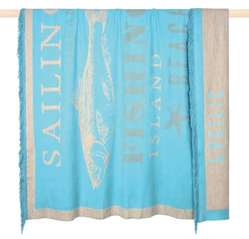 Pad - Decke, Kuscheldecke, Sofadecke - SEA - Turquoise/türkis - Mischgewebe - 150 x 200 cm