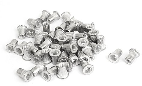 sourcing map Filetage M6 Aluminium Rivet Écrou Insert 50pcs