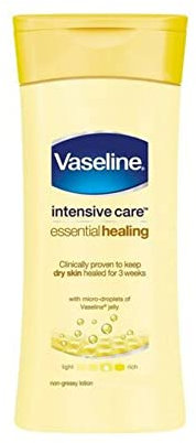 Vaseline Intensive Care Essential Healing Body Lotion with ultra-hydrating lipids and oat extract for dry skin 200 ml